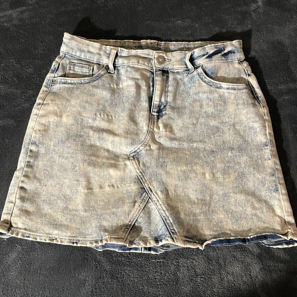 Light Denim Jean Skirt